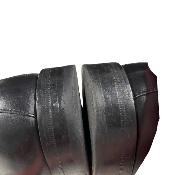 Mezlan Mens Chelsea Ankle Boots Size 11.5 M Shoe Black Leather Pull On Stretch - Picture 3 of 14